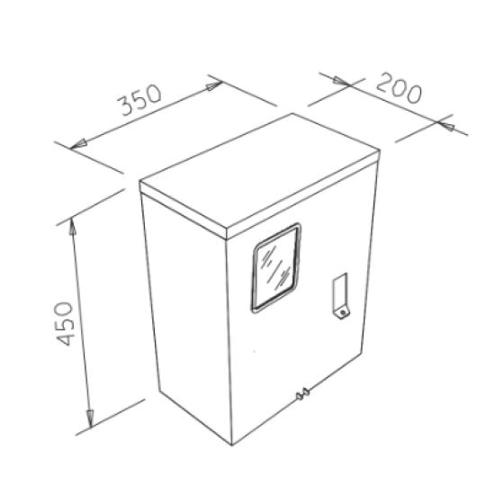 Caixa de Medição Bifásica CN1 Padrão Copel - INSTRUFIBER