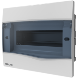 QUADRO EMBUTIR 9 DISJUNTORES BRUM FUMÊ - INSTRUFIBER