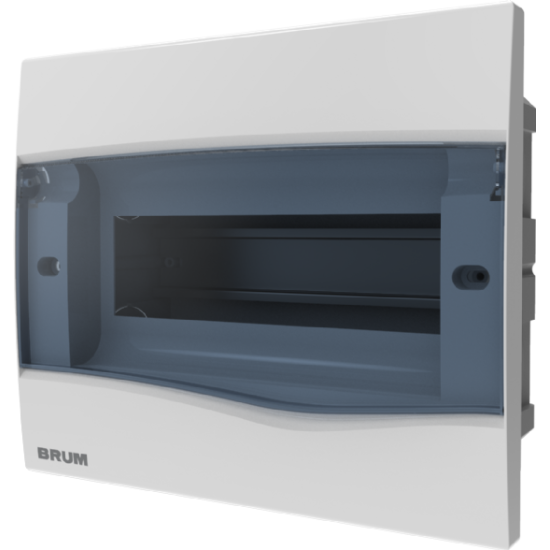 QUADRO EMBUTIR 9 DISJUNTORES BRUM FUMÊ - INSTRUFIBER