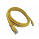 PATCH CORD U/UTP GIGALAN CAT.6 - CM - 2.0M - AMARELO - INSTRUFIBER