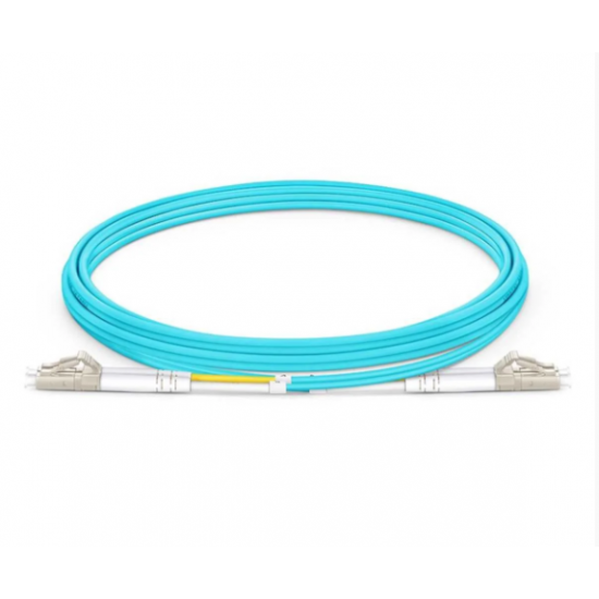 Cordão Óptico Duplex MM Acqua OM3 10G 50/125µ LC-APC/LC-APC 5m - INSTRUFIBER