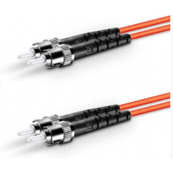 CORDÃO ÓPTICO DUPLEX MULTIMODO OM1 ST/PC - ST/PC 2 m - INSTRUFIBER