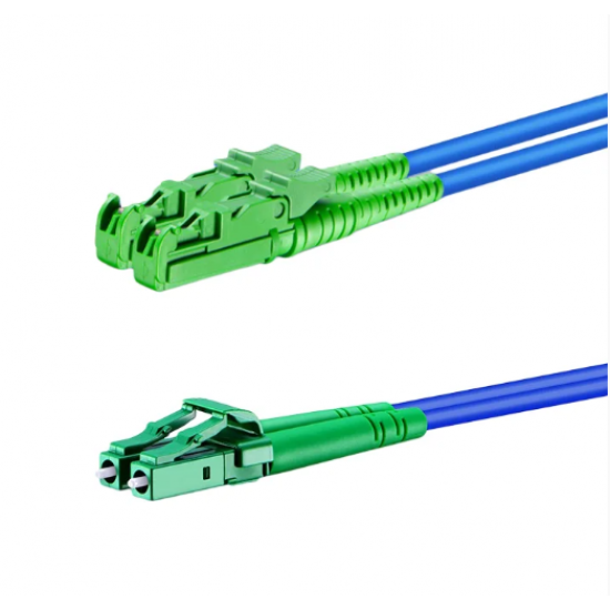 Cordão Óptico Duplex SM 9/125µ E2000-APC/LC-APC 2,5m - INSTRUFIBER