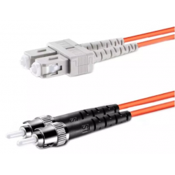 Cordão Óptico Duplex MM (62,5/125) 2mm ST-PC/SC-PC 5m - INSTRUFIBER