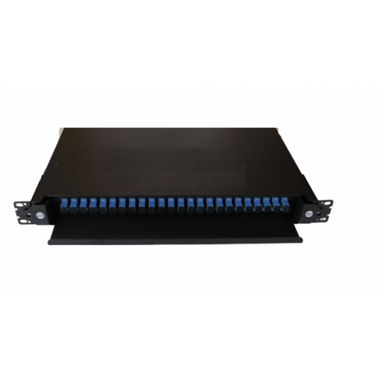 DIO RACK - DISTRIBUIDOR ÓPTICO DE 24 FO MONTADO COM PIGTAIL MONOMODO - LC/UPC - INSTRUFIBER