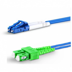 Cordão Óptico Duplex SM 9/125µ LC-APC/SC-APC 2,5m - INSTRUFIBER