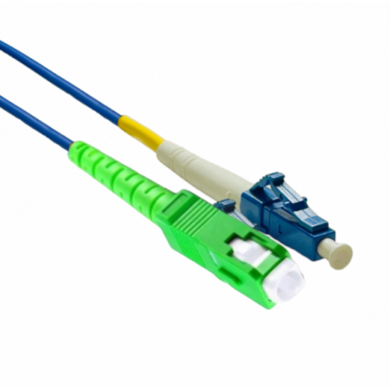 Cordão Óptico Simplex Monomodo 9/125µ LC-APC/SC-APC 3m - INSTRUFIBER