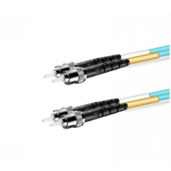 CORDÃO ÓPTICO DUPLEX MULTIMODO OM3 10G 50/125µ ST/PC - ST/PC 20 m - INSTRUFIBER