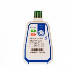 DATALOGGER TEMPERATURA (-30 A 70°C) DESCARTAVEL 16000 LEITURAS CONEXAO USB DIRETA E NFC RC-17N - INSTRUFIBER