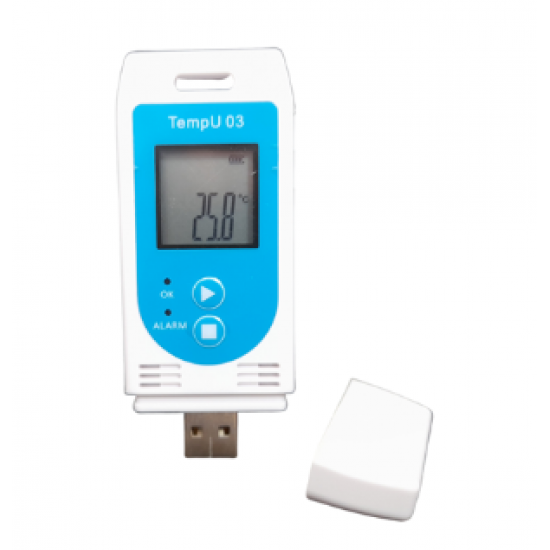 TEMPU03 - DATALOGGER DE TEMPERATURA E UMIDADE - INSTRUFIBER