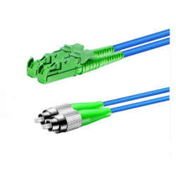 Cordão Óptico Duplex SM 9/125µ E2000-APC/FC-PC 25m - INSTRUFIBER