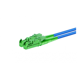 Extensão Óptica Duplex Monomodo SM 9/125 2mm E2000 APC 2,5m - INSTRUFIBER