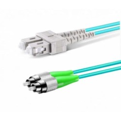 Cordão Óptico Duplex OM4 50/125 FC APC/SC PC 10m - INSTRUFIBER