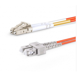 Cordão Óptico Duplex 2MM 62,5/125µ LC-UPC/SC-UPC 2.5m - INSTRUFIBER