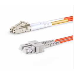 Cordão Óptico Duplex MM 62,5/125µ SC-PC/LC-PC 2.5m - INSTRUFIBER