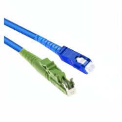 Cordão Óptico Simplex Monomodo 9/125µ SC-PC/E2000-PC 10m - INSTRUFIBER