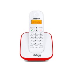 Telefone sem Fio Digital TS 3110 Vermelho Intelbras - INSTRUFIBER
