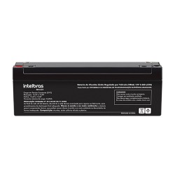 Bateria 12V 2.3AH para central de incendio XB 1223 Intelbras - INSTRUFIBER