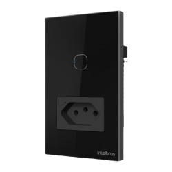 TOMADA COM INTERRUPTOR INTELIGENTE 10A WIFI IZY SMART ETS 2001 INTELBRAS - INSTRUFIBER
