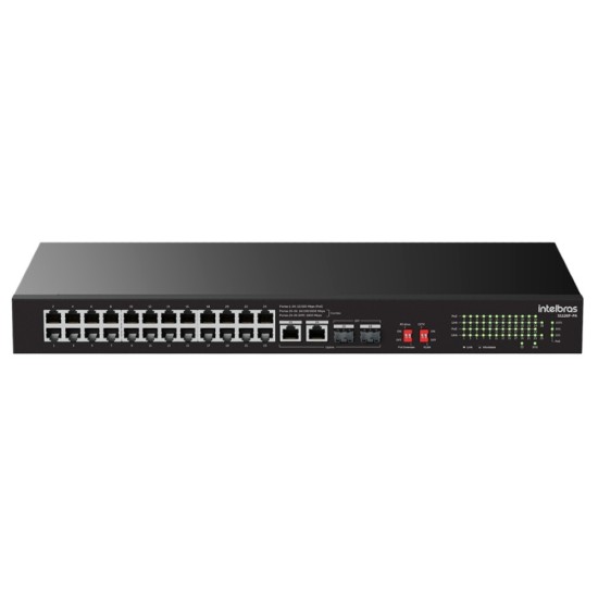 SWITCH NAO GERENCIAVEL 24 PORTAS FAST POE SFP S1126F-PA INTELBRAS - INSTRUFIBER