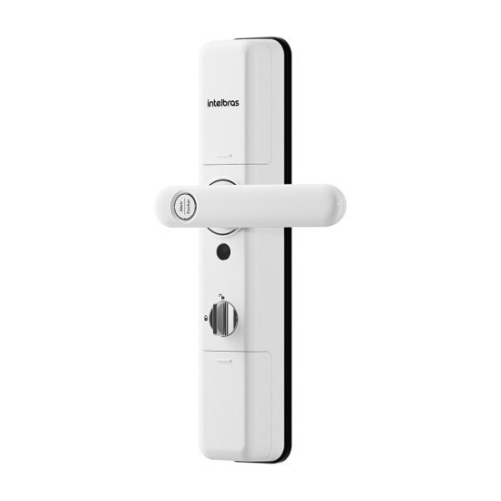 FECHADURA DIGITAL EMBUTIR IZY SMART COM MAÇANETA IFR 7000 BRANCA INTELBRAS - INSTRUFIBER