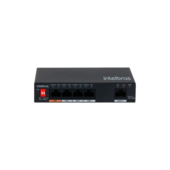 Switch SF 500 Hi-PoE 5 Portas Fast Ethernet Intelbras - INSTRUFIBER