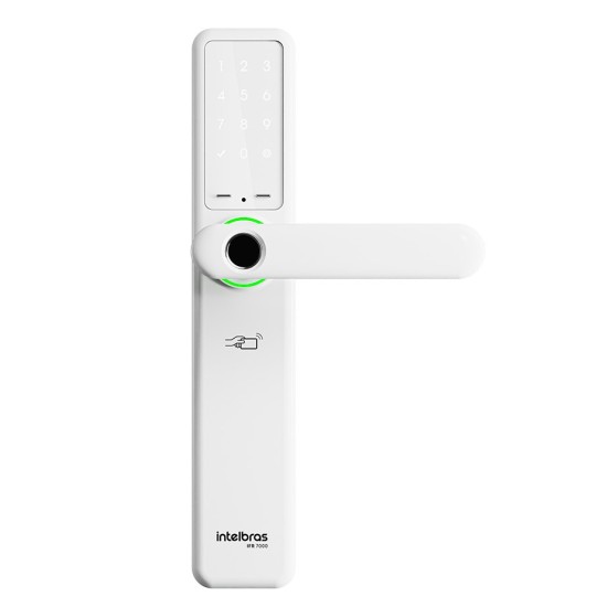 FECHADURA DIGITAL EMBUTIR IZY SMART COM MAÇANETA IFR 7000 BRANCA INTELBRAS - INSTRUFIBER