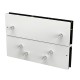 SUPORTE PARA PORTA DE VIDRO SV 21/22 SERIES BRANCO INTELBRAS - INSTRUFIBER