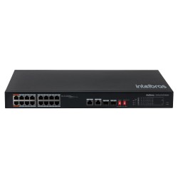 Switch 16 Portas Fast PoE+ 2Portas Giga SF 1822 Hi-PoE Intelbras - INSTRUFIBER