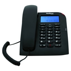 Telefone com Identificação de Chamadas e Viva Voz TC 60 ID Preto Intelbras - INSTRUFIBER