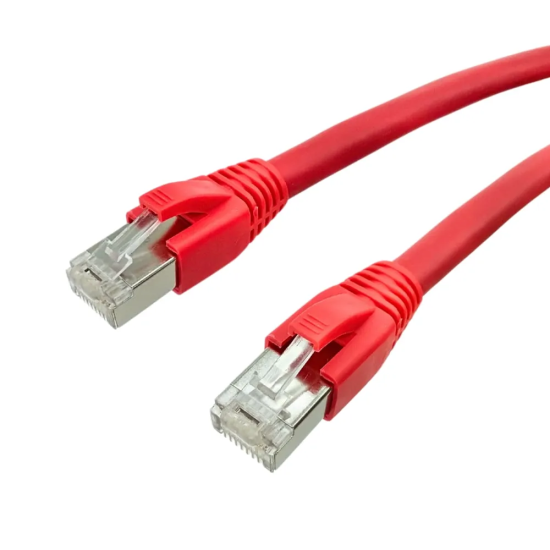 Patch Cord CAT6 Furukawa Blindado FTP Vermelho Montado 25m - INSTRUFIBER