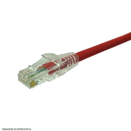 Patch Cord CAT6 Furukawa Vermelho Gigalan UTP 40m - INSTRUFIBER