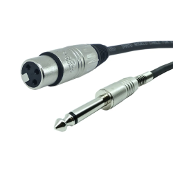 Cabo XLR Fêmea Para P10 Mono 1,5m Santo Ângelo - INSTRUFIBER