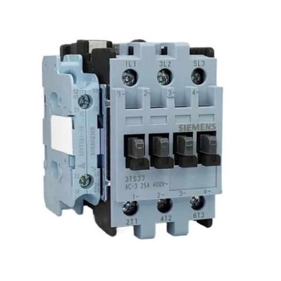 Contator Tripolar 1NA+1NF 25A 3TS3311 Siemens 220V - INSTRUFIBER