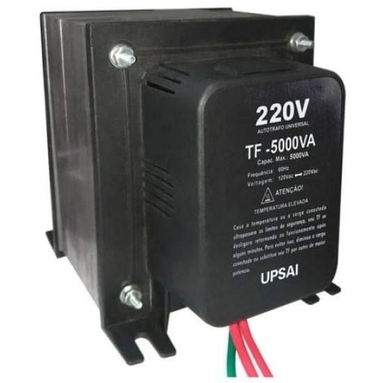 AUTOTRANSFORMADOR TF 5000VA UPSAI PRETO - INSTRUFIBER