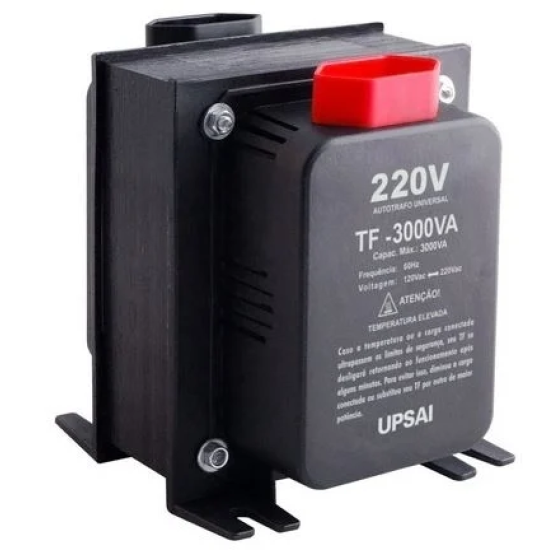 AUTOTRANSFORMADOR TF 3000VA UPSAI PRETO - INSTRUFIBER