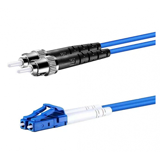 Cordão Óptico Duplex SM 9/125µ LC-PC/ST-PC 2.5m - INSTRUFIBER
