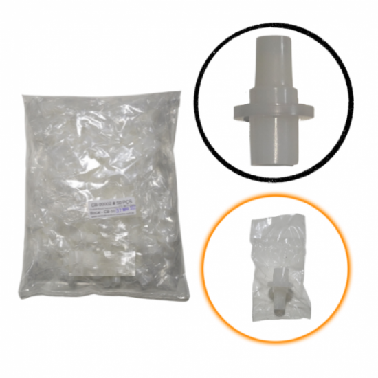 Bocal para Bafômetro com Retentor de Saliva Mod. CB50 (Pacote com 50 unidades embalados individualmente) - INSTRUFIBER
