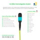 Cabo MPO Fêmea para 2-MPO Fêmea 5m, 16 Fibras para 2x8F, OM5 G651.1 50/125 Multimodo, Tipo B LSZH Verde Breakout - INSTRUFIBER