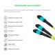 Cabo MPO Fêmea para 2-MPO Fêmea 5m, 16 Fibras para 2x8F, OM5 G651.1 50/125 Multimodo, Tipo B LSZH Verde Breakout - INSTRUFIBER