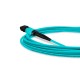 Cabo MPO para MPO Fêmea 5m, 12 Fibras, OM3 G651.1 50/125 Multimodo, Tipo B LSZH Aqua - INSTRUFIBER