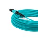 Cabo MPO para MPO Fêmea 20m, 12 Fibras, OM3 G651.1 50/125 Multimodo, Tipo B LSZH Aqua - INSTRUFIBER