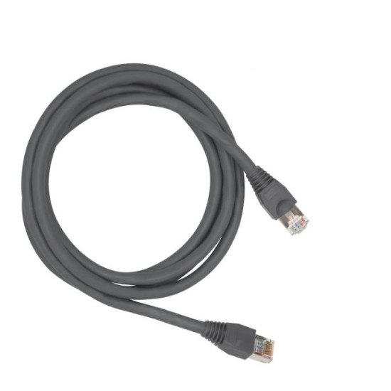 Cabo De Rede 1 Metro Patch Cord Cat6 F/UTP 100% Cobre Blindado - INSTRUFIBER