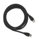 Cabo De Rede 1 Metro Patch Cord Cat6 F/UTP 100% Cobre Blindado - INSTRUFIBER