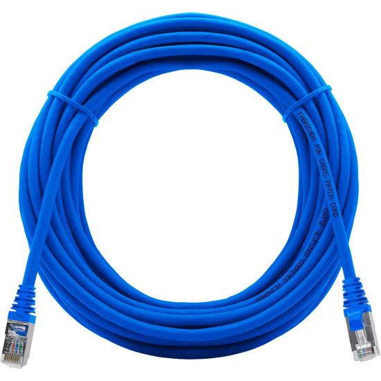 Cabo De Rede 9 Metros Patch Cord Cat5e Ftp Cca Blindado Sem Aterramento - INSTRUFIBER