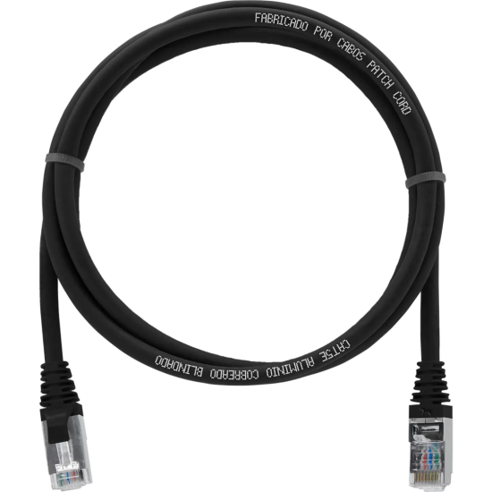 Cabo De Rede 1,5 Metros Patch Cord Cat5e Ftp Cca Blindado Sem Aterramento - INSTRUFIBER