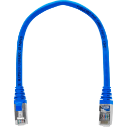 Cabo De Rede 20 Centímetros Patch Cord Cat5e Ftp Cca Blindado Sem Aterramento - INSTRUFIBER