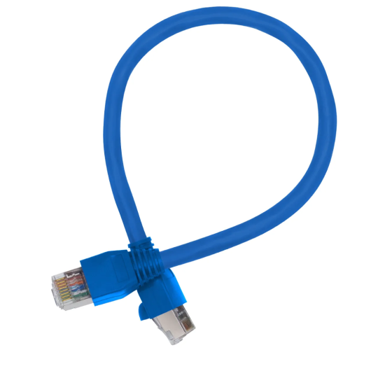 Cabo De Rede 25 cm Patch Cord Cat6 F/UTP 100% Cobre Blindado - INSTRUFIBER