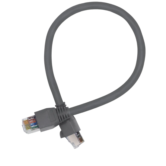 Cabo De Rede 25 cm Patch Cord Cat6 F/UTP 100% Cobre Blindado - INSTRUFIBER