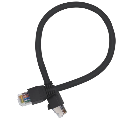 Cabo De Rede 25 cm Patch Cord Cat6 F/UTP 100% Cobre Blindado - INSTRUFIBER